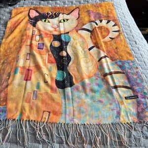 NWOT Beautiful Cat Shawl/Scarf
